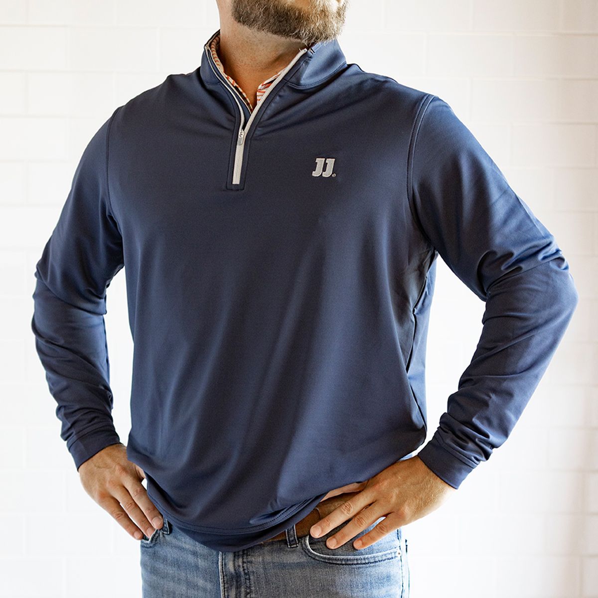 PETER MILLAR® JJ NAVY 1/4 ZIP