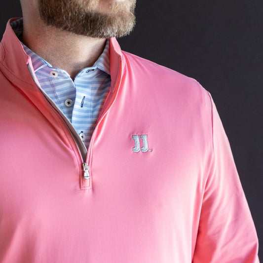 JOHNNIE O PINK 1/4 ZIP