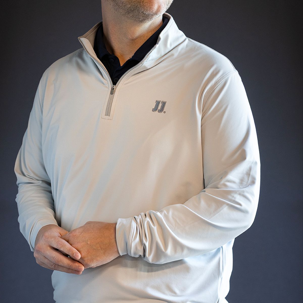 PETER MILLAR® JJ BRITISH GREY 1/4 ZIP
