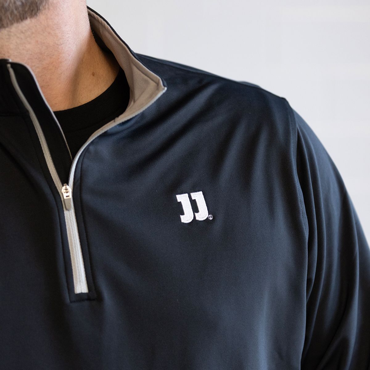 PETER MILLAR® MEN'S BLACK 1/4 ZIP
