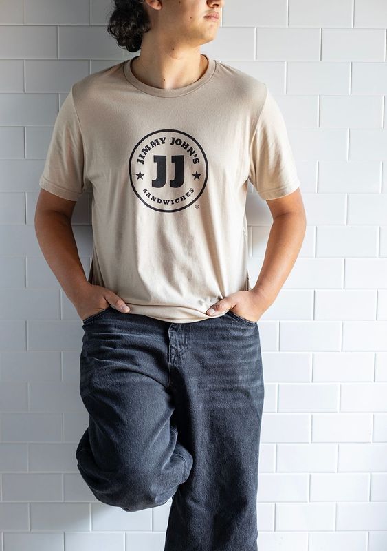 TAN LOGO TEE