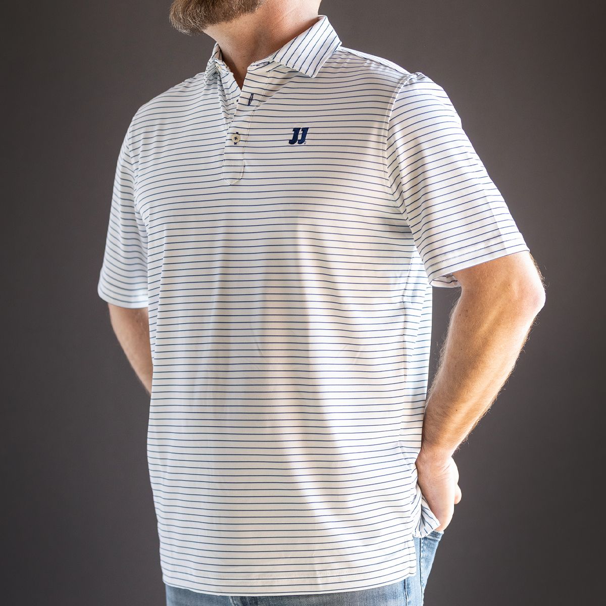 STITCH® BLUEBELL STRIPED POLO