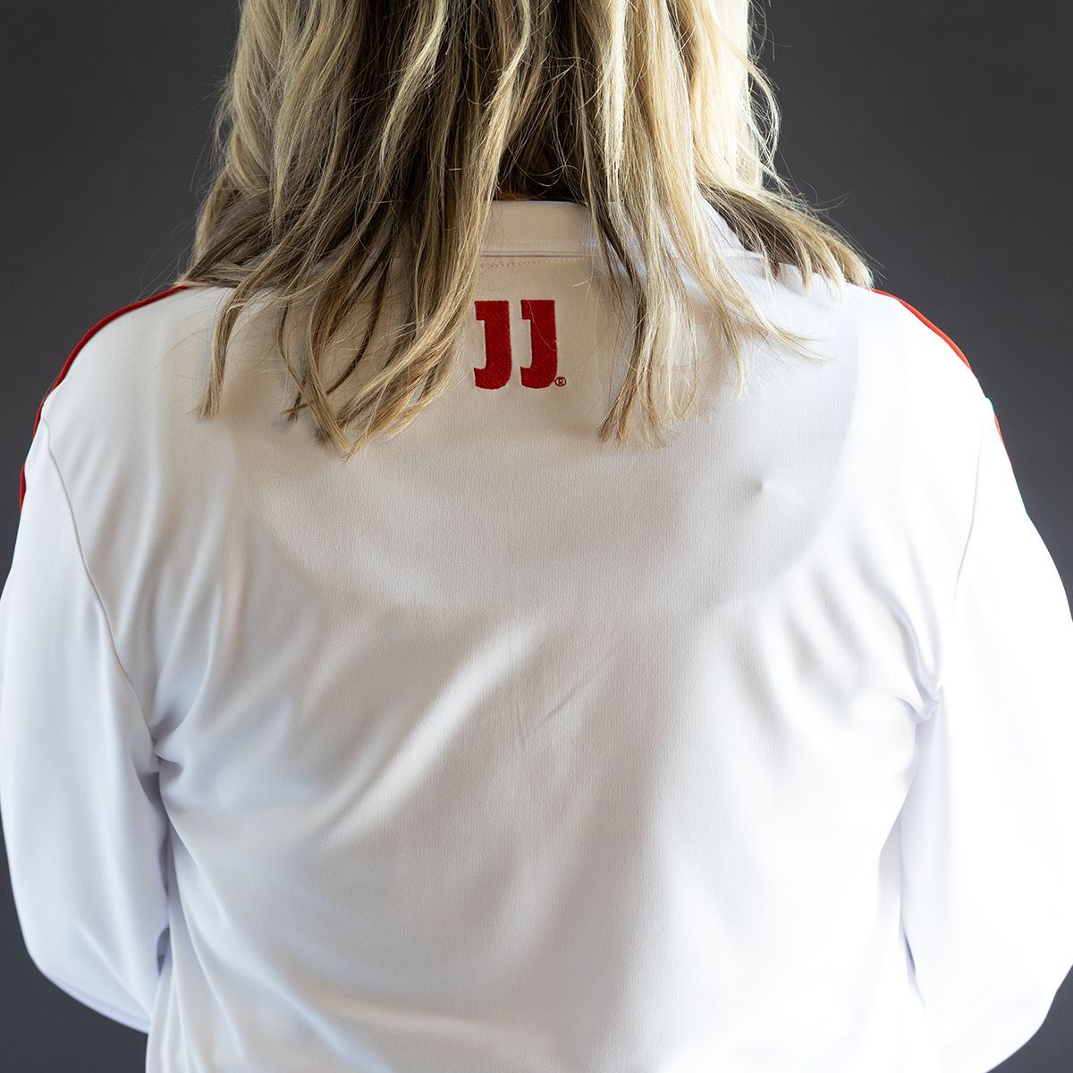 JJ WOMEN'S WHITE 1/4 ZIP
