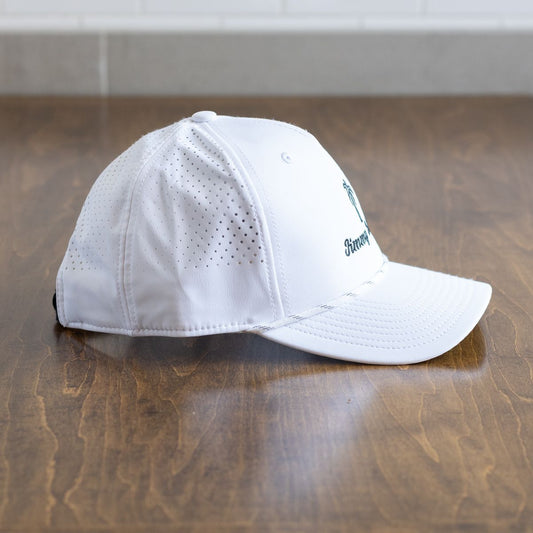 WHITE PALM TREE HAT