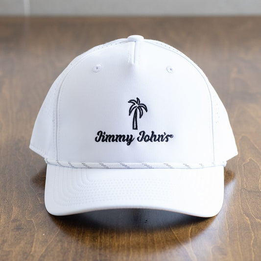 WHITE PALM TREE HAT