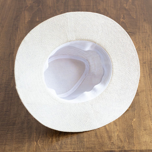 STRAW FEDORA HAT