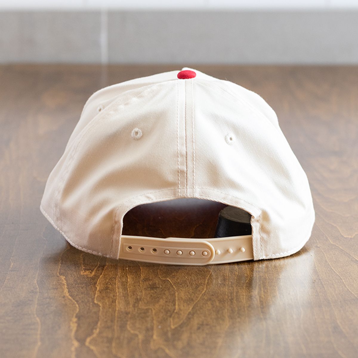 RED & CREAM JIMMY JOHN'S HAT