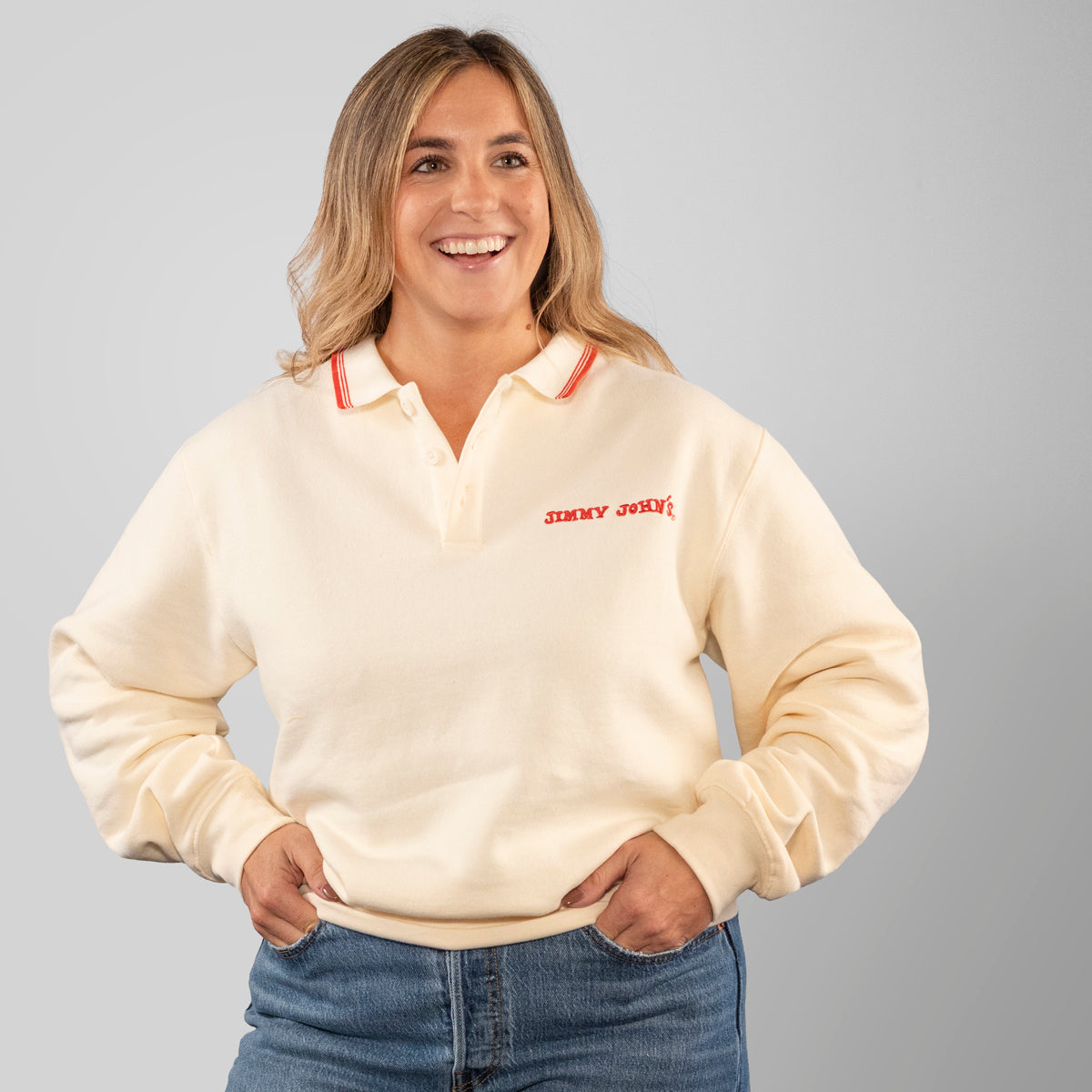 JJ COLLARED FLEECE