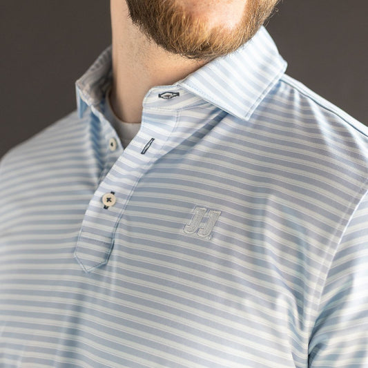 STITCH® HORIZON BABY BLUE STRIPED POLO