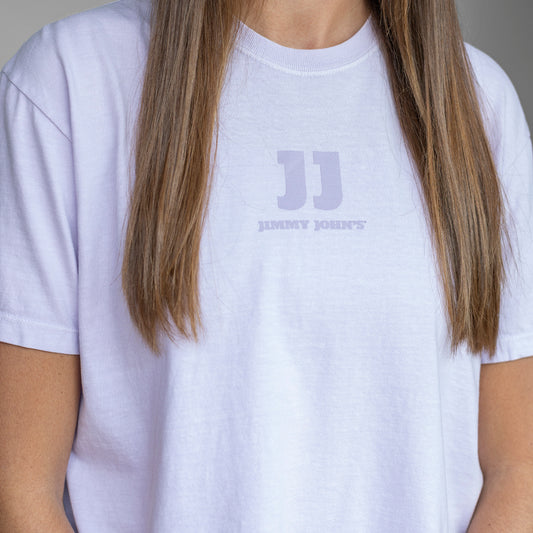 LILAC COMFORT COLORS® JJ CROPPED TEE
